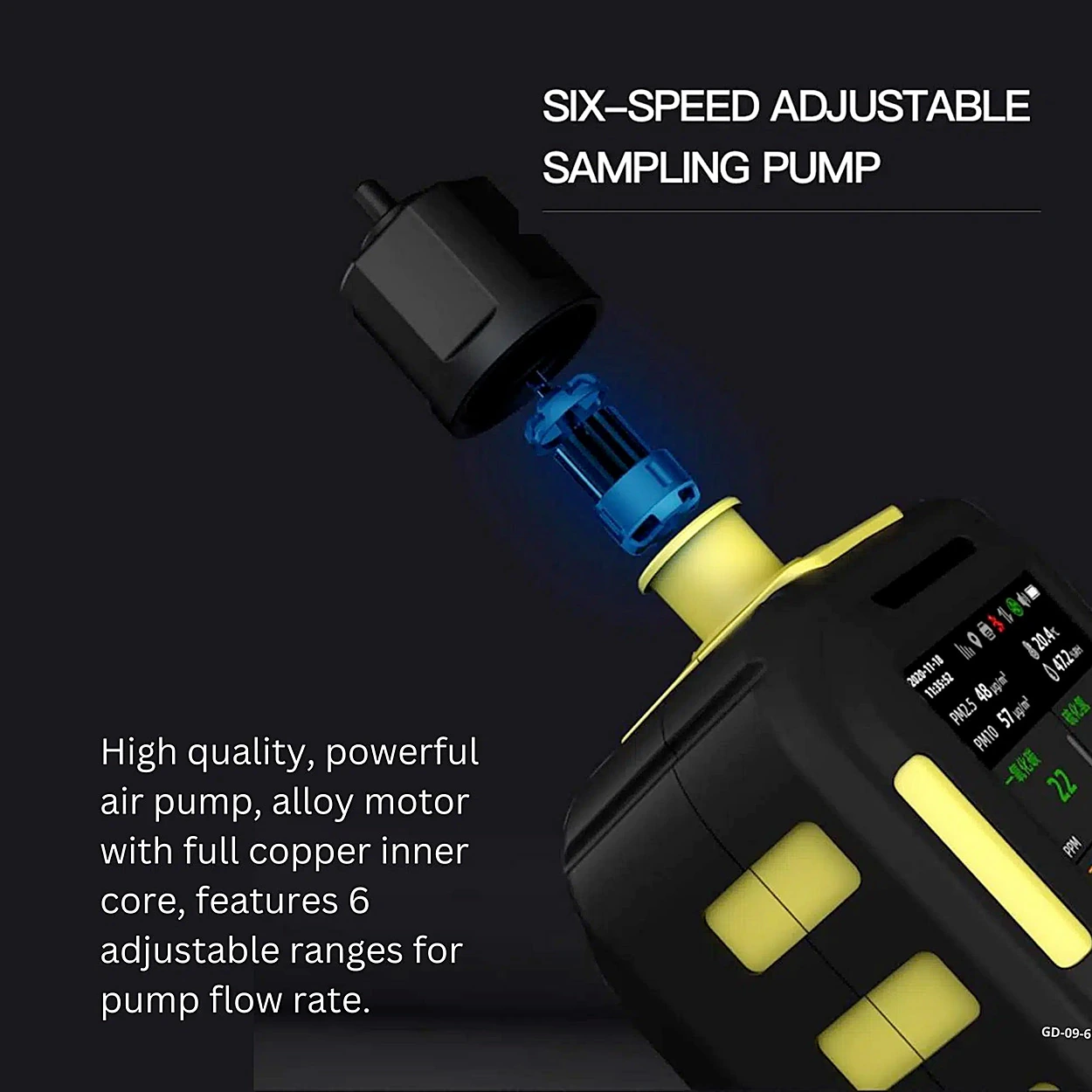 Metravi Six-In-One Multi Gas Detector With Built-In Pump, GD-09-6M