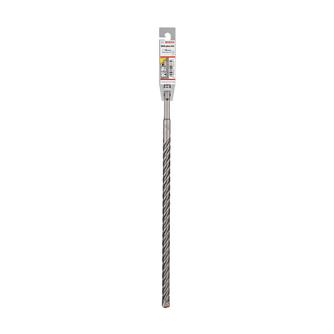 Bosch 14 x 300 x 360 mm SDS Plus-5X Hammer Drill Bits, 2 608 833 820
