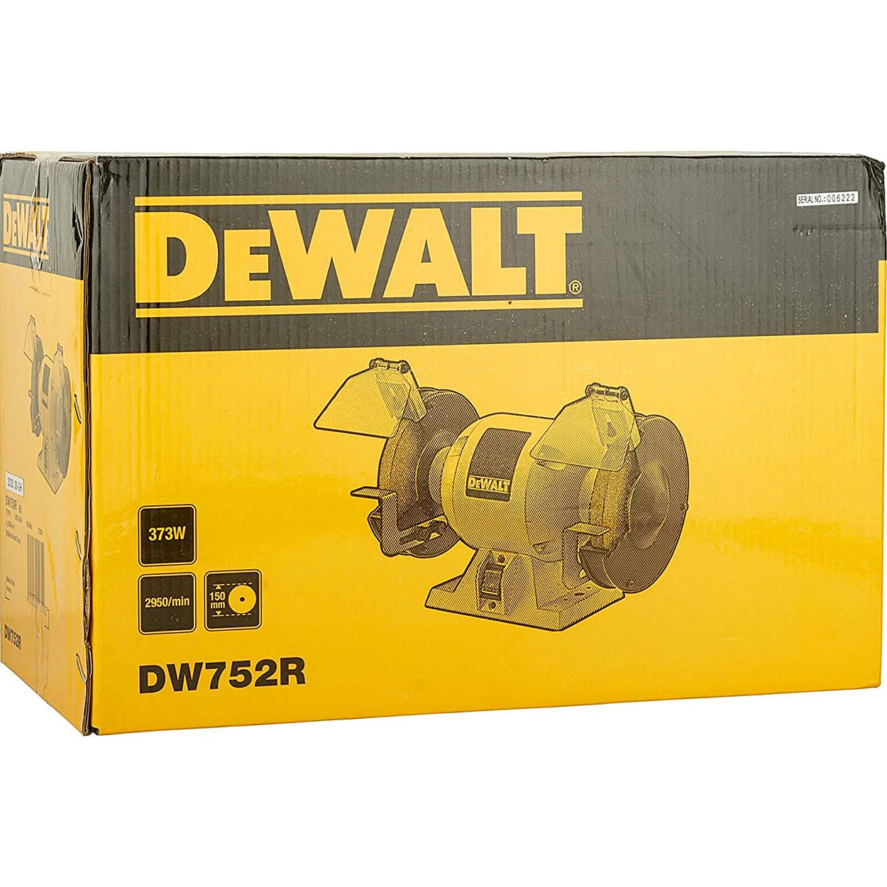 Dewalt 152mm / 6 inch 373W Heavy Duty Bench Grinder, DW752R-B5