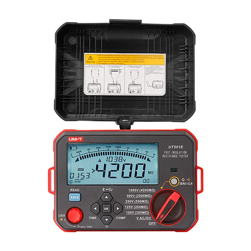 UNI-T 1000V / 4G Ohms Fast Insulation Resistance Tester, UT501E