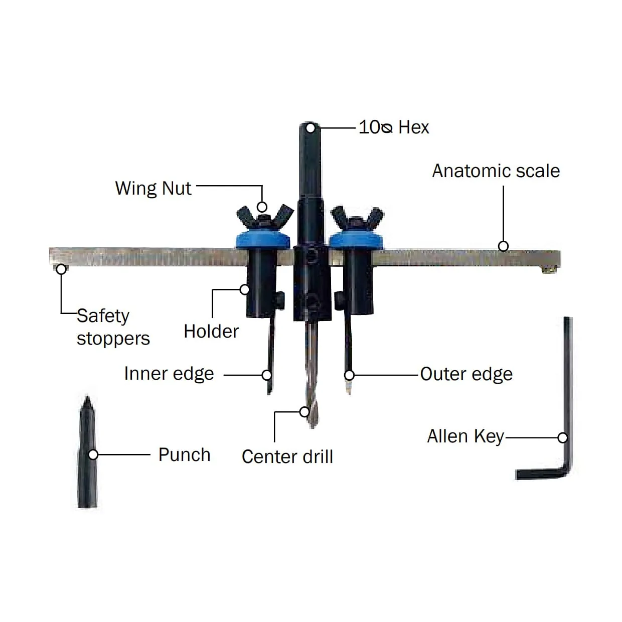 Ultra 40 - 200 mm Adjustable Hole Cutter Saw, AHCS