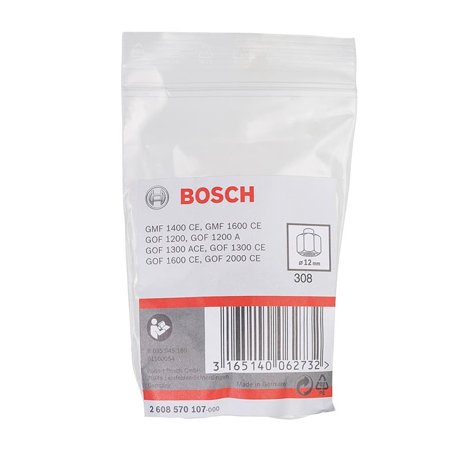 Bosch 12 mm Collets / Nutset, 2 608 570 107