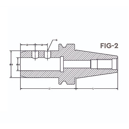 Tooltech BT-50 / 32 mm Bore Size Side Lock Holder