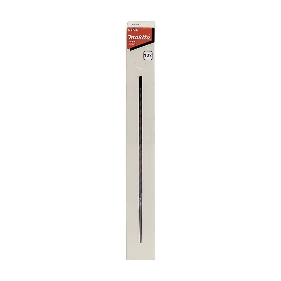 Makita 4.5 mm (11/64 inch) x 256 mm Round File (Pack Of 12 Pcs), D-67387
