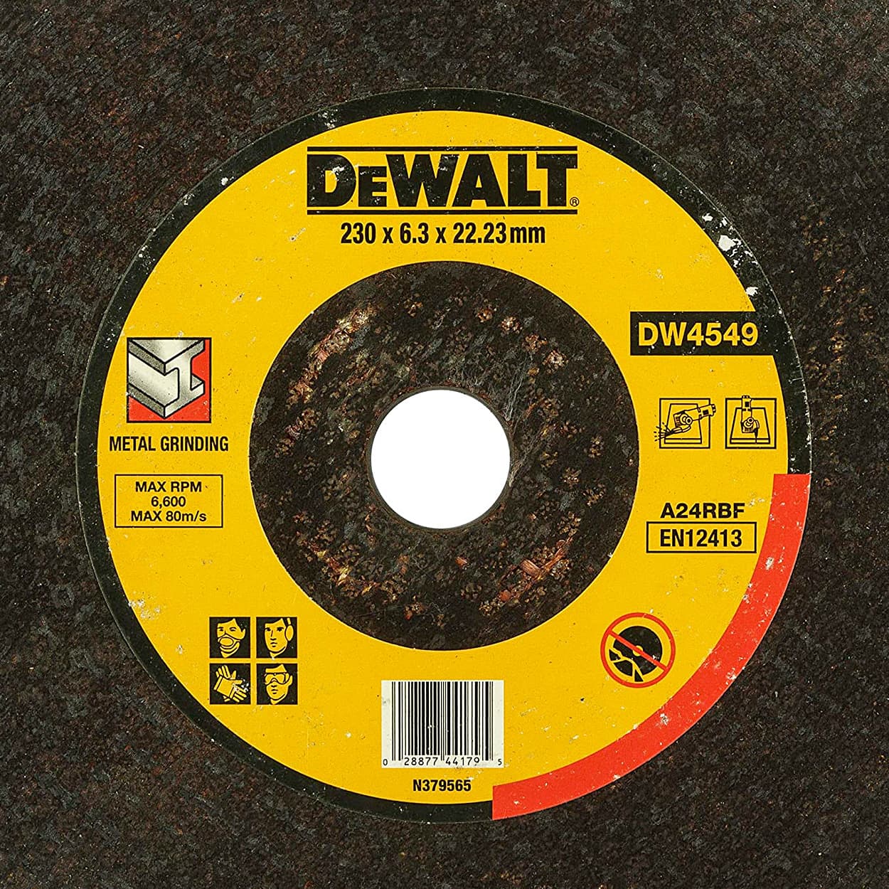 Dewalt 230 x 6.3 x 22.23 mm Metal Grinding Wheel, DW4549