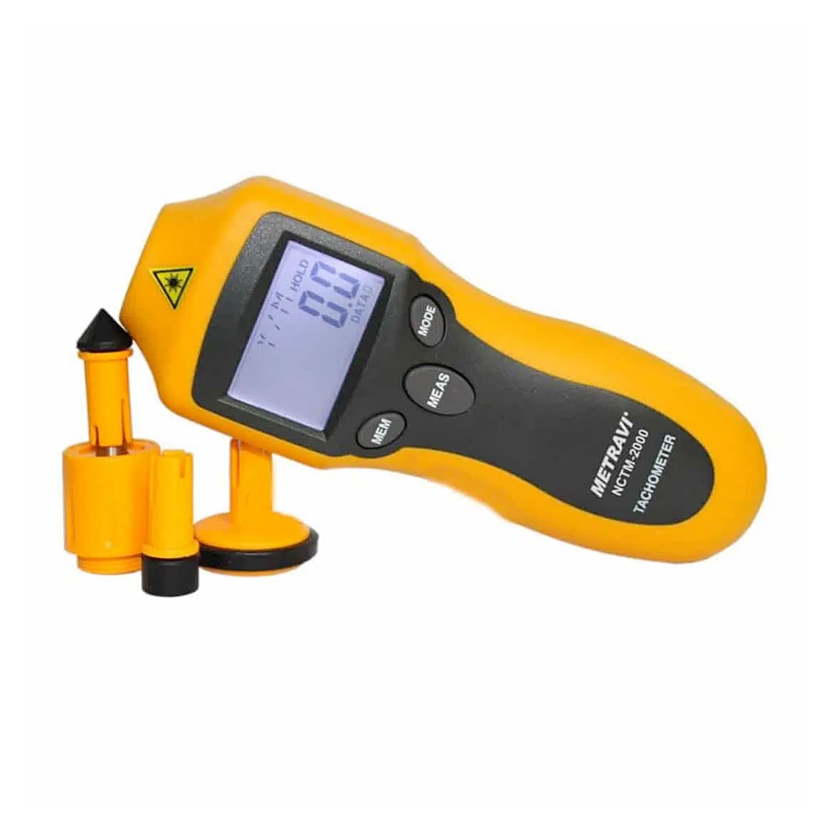 Metravi 2 - 20000 / 99999 RPM Digital Contact & Non-Contact Tachometer, NCTM-2000