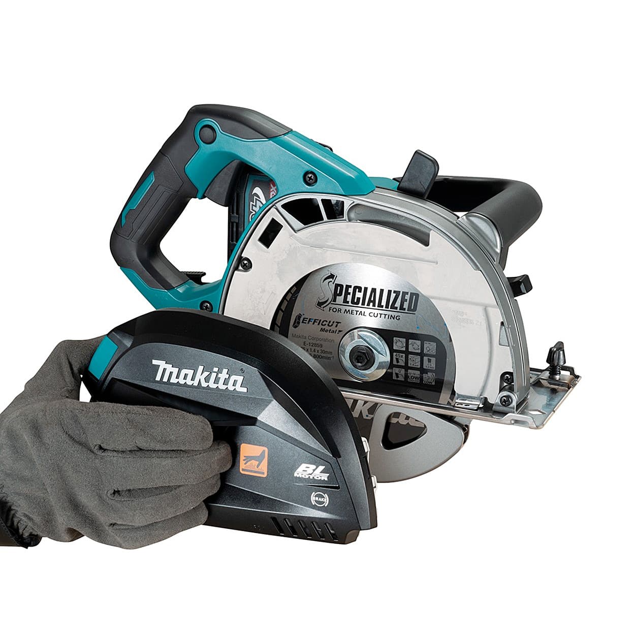 Makita 40Vmax XGT BL 185 mm (7-1/4") Cordless Metal Cutter with Electric Brake & Twin LED Lights (Bare Tool), CS002GZ