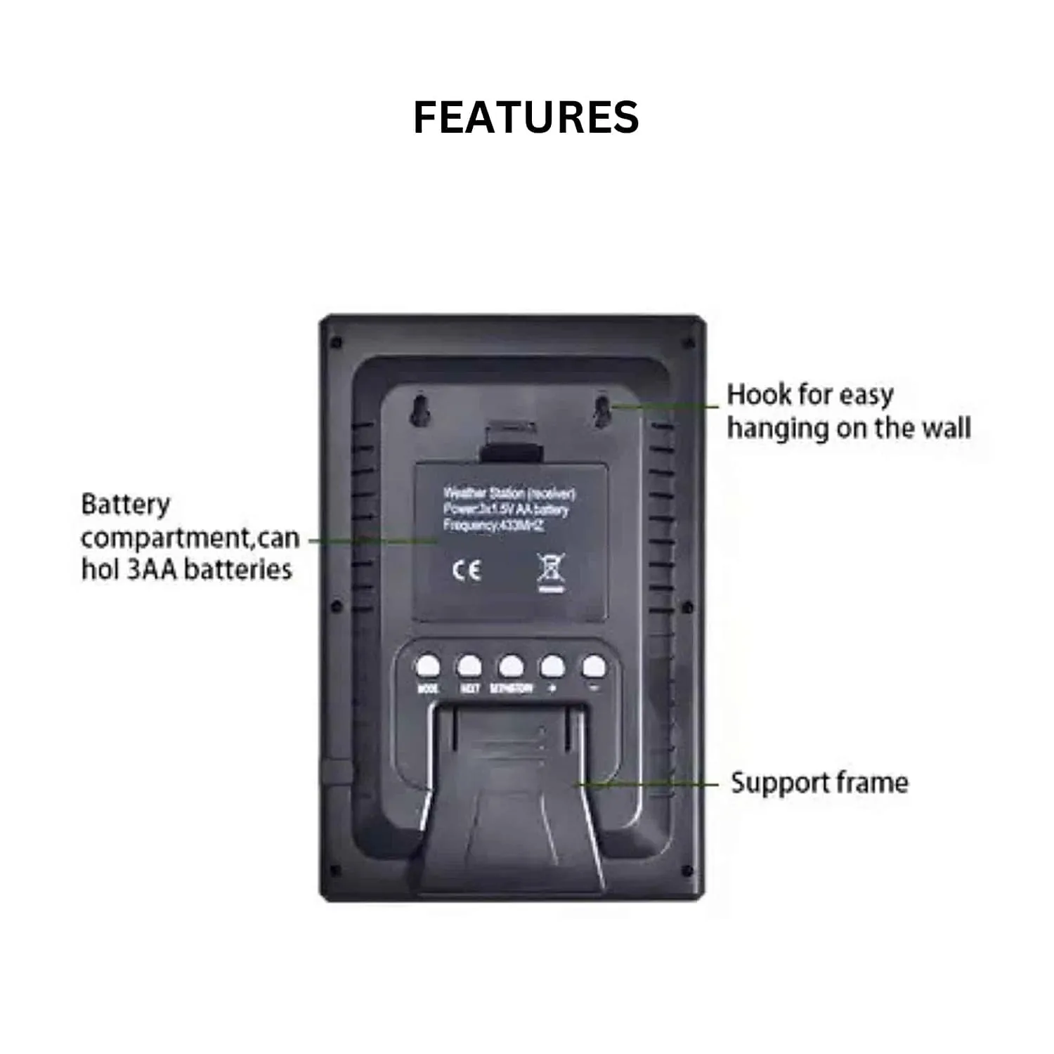 Metravi 600 to 1100hpa Wireless Weather Station, WS-1479