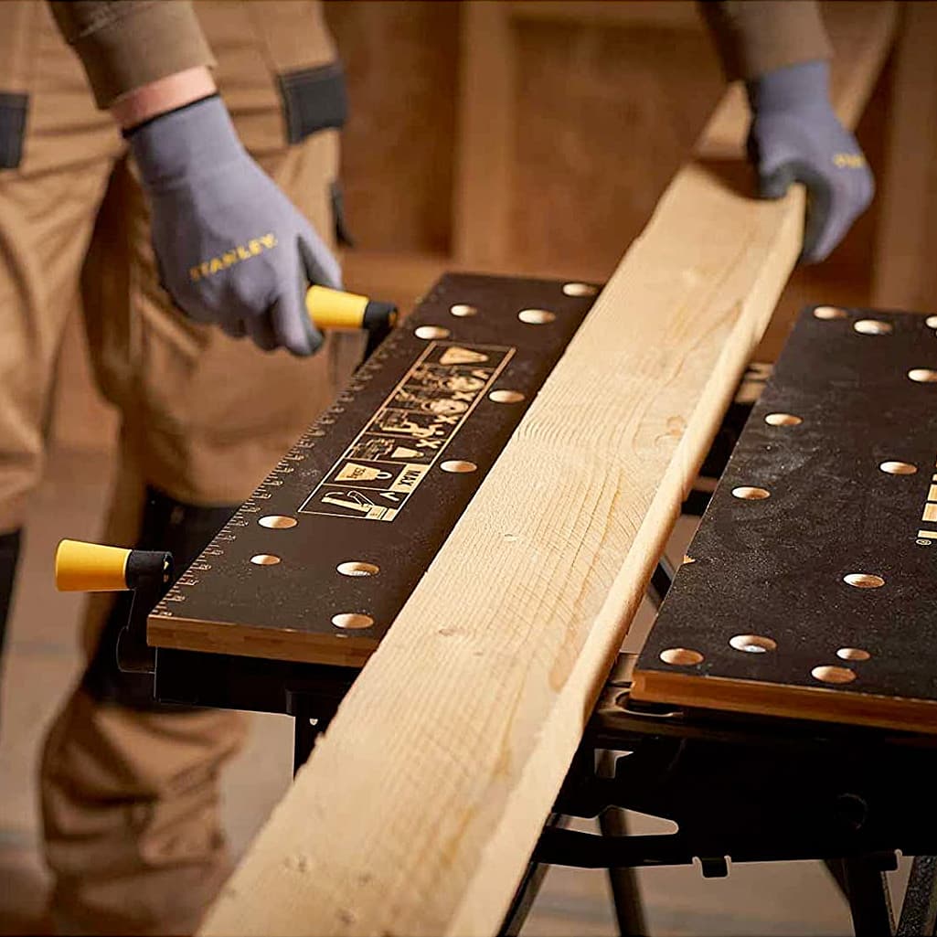 Stanley 2 In 1 Premium Folding Workbench & Vice With 250 Kg Load Capacity (Vertical Clamping), STST83800-1