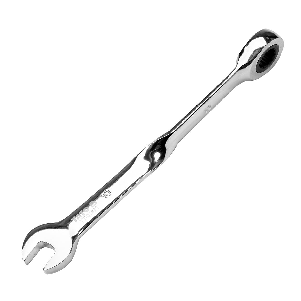 Yato 10 mm X Handle Combination Ratchet Wrench, YT-01872