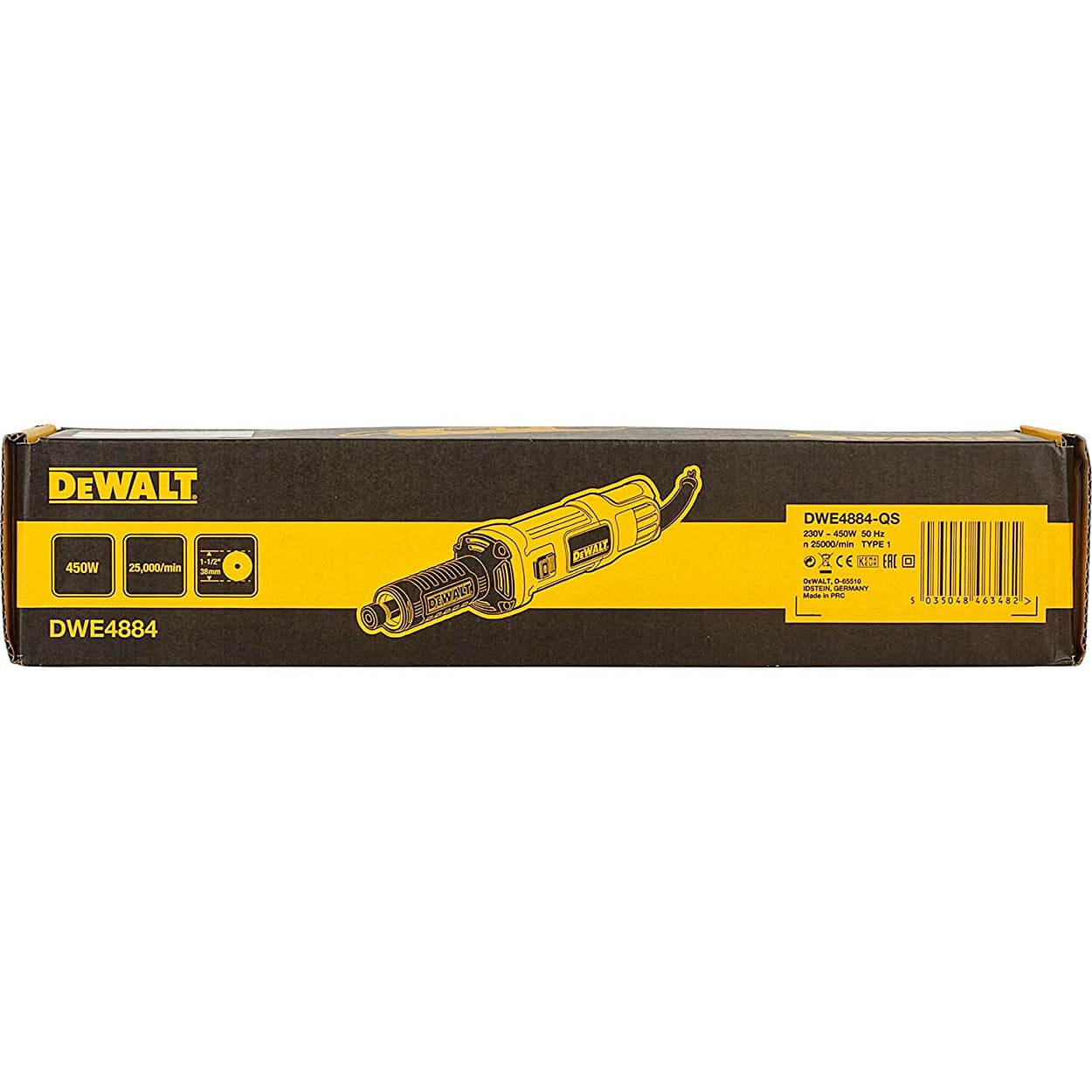 Dewalt 450W 6mm Die Grinder (Slide Switch), DWE4884-IN