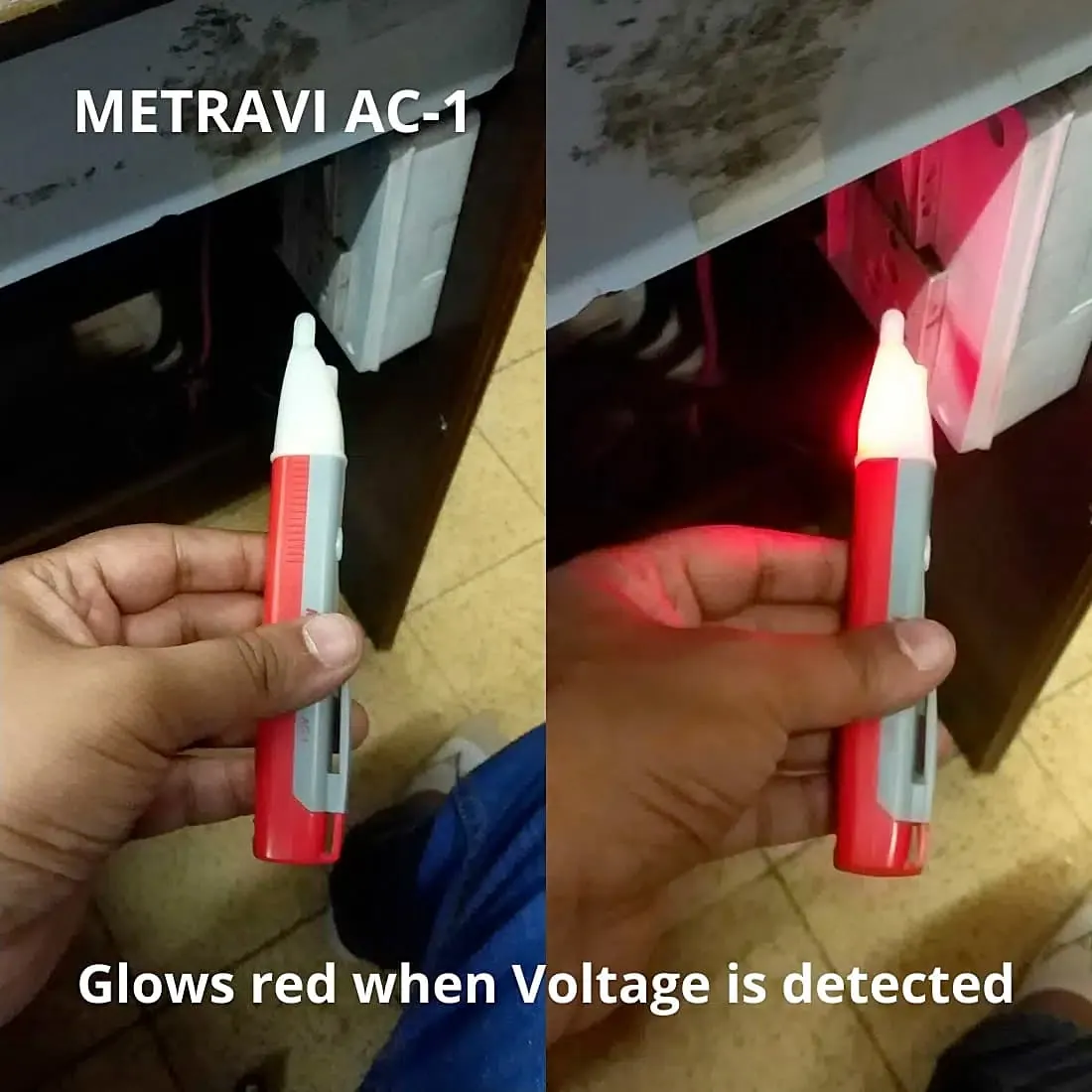 Metravi 90V - 1000A AC Non-Contact Voltage Tester, AC-1