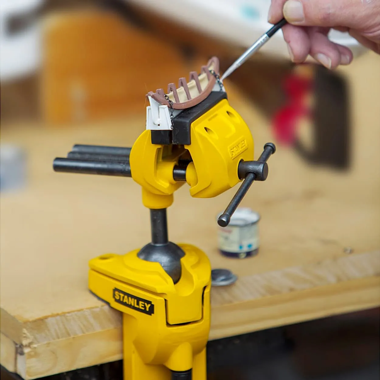 Stanley 77 mm / 3 Inch Maxsteel Multi Angle Hobby / Base Vice, 1-83-069