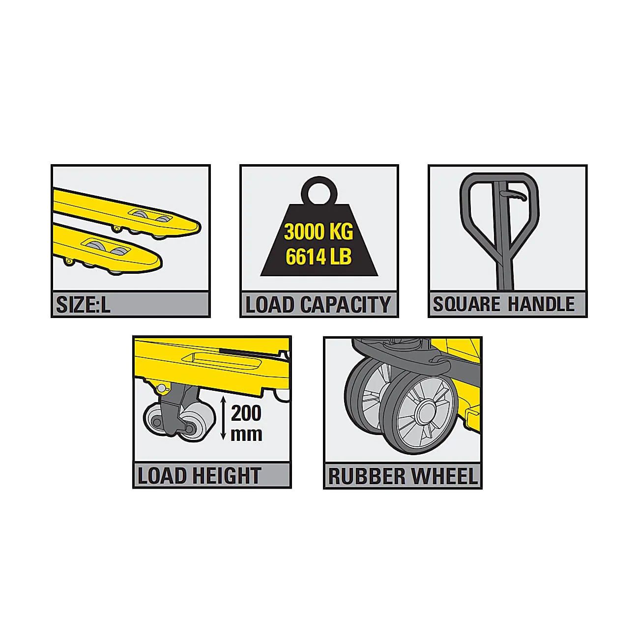 Stanley 3000 Kg Industrial Pallet Hand Truck, SXWT-CPT-30