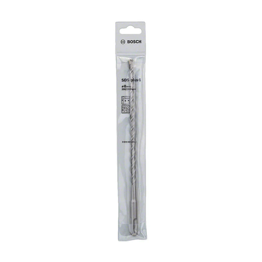 Bosch 8.00 x 260 mm SDS plus-1 Drill Bits, 2 608 680 272