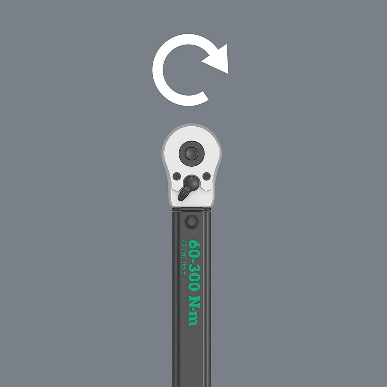 Wera 60 - 300 nm (1/2 Inch Sq. Drive) Torque C 4 Wrench With Reversible Ratchet, 05075623001