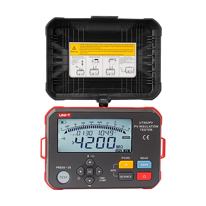 UNI-T 1000V DC High Voltage Digital PV Insulation Tester, UT503PV