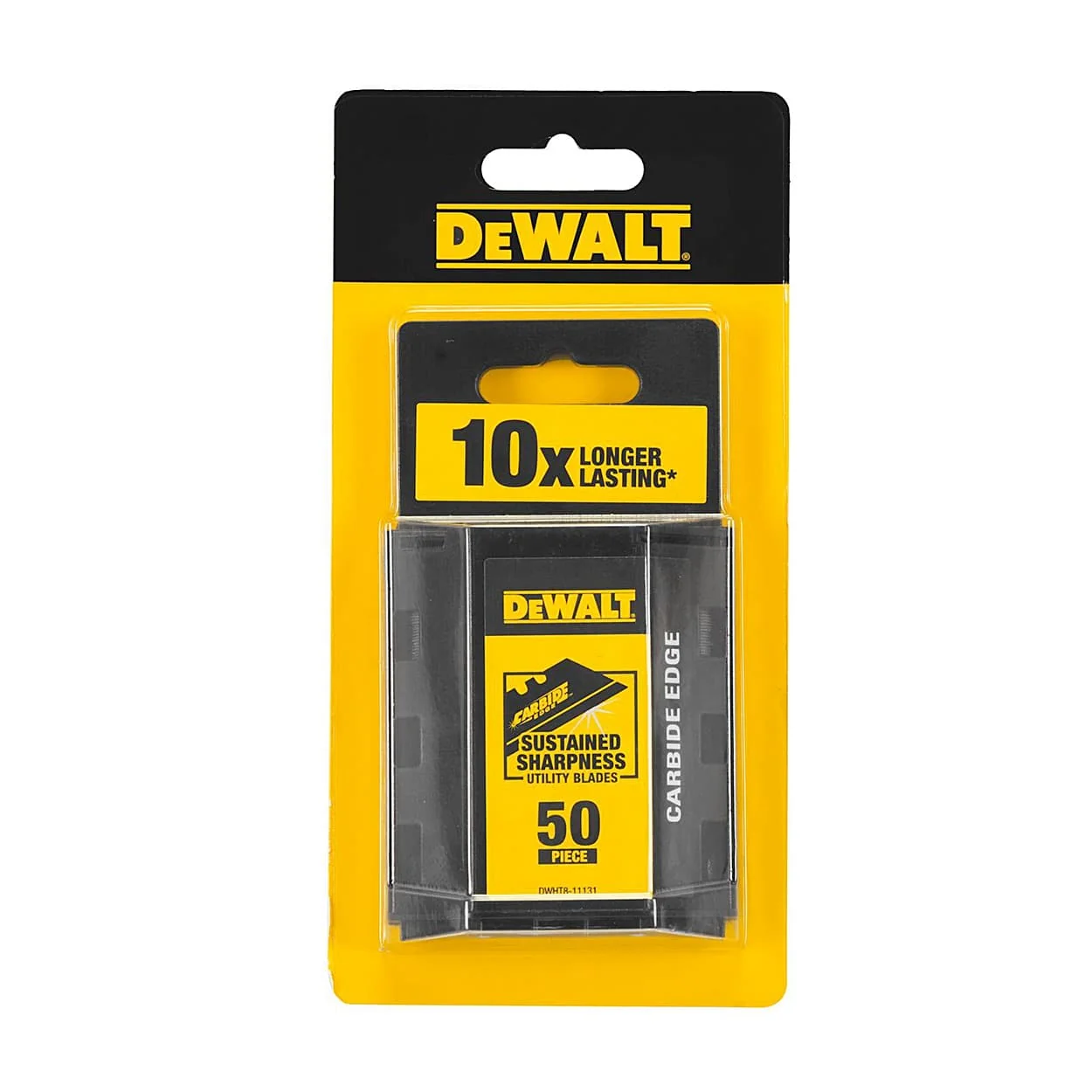 Dewalt 61 mm Tungsten Carbide Utility Blades (Pack Of 50 Pcs), DWHT8-11131