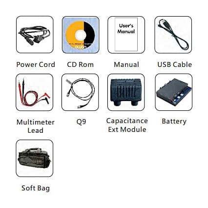 Owon 60 MHz/ 1GS/s Dual Channel AWG Multimeter Touch Screen Digital Storage Oscilloscope VGA, XDS 3062A