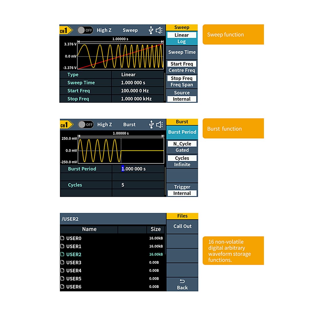 Owon 35MHz / 125MS/s Arbitrary Waveform Function Generator, DGE 2035