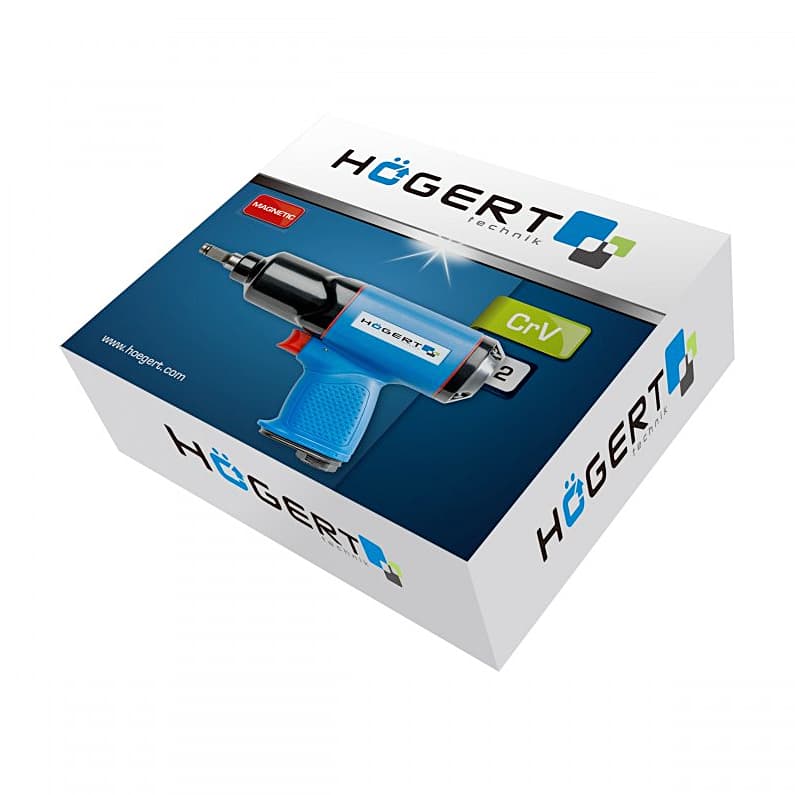 Hogert 1/2 inch Pneumatic Impact Wrench (Max. Torque 610 Nm), HT4R622