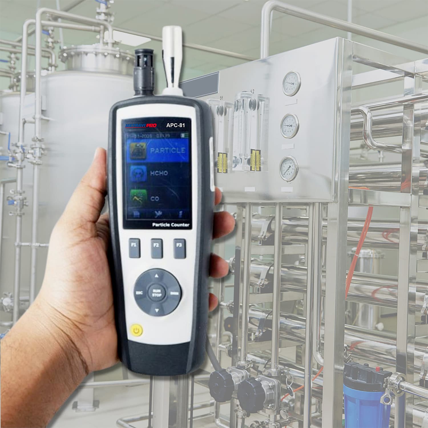 Metravi Pro Air Particle Counter (Measure Up To 6 Channels of Particle Sizes), APC-81