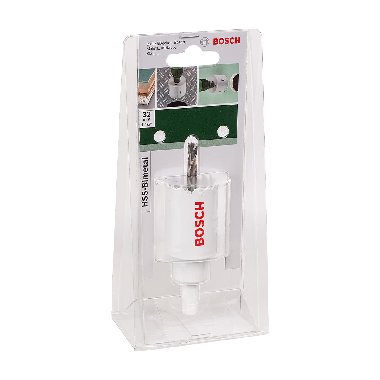 Bosch 32 mm HSS Bi-Metal Holesaw with Adaptor, 2 609 255 605