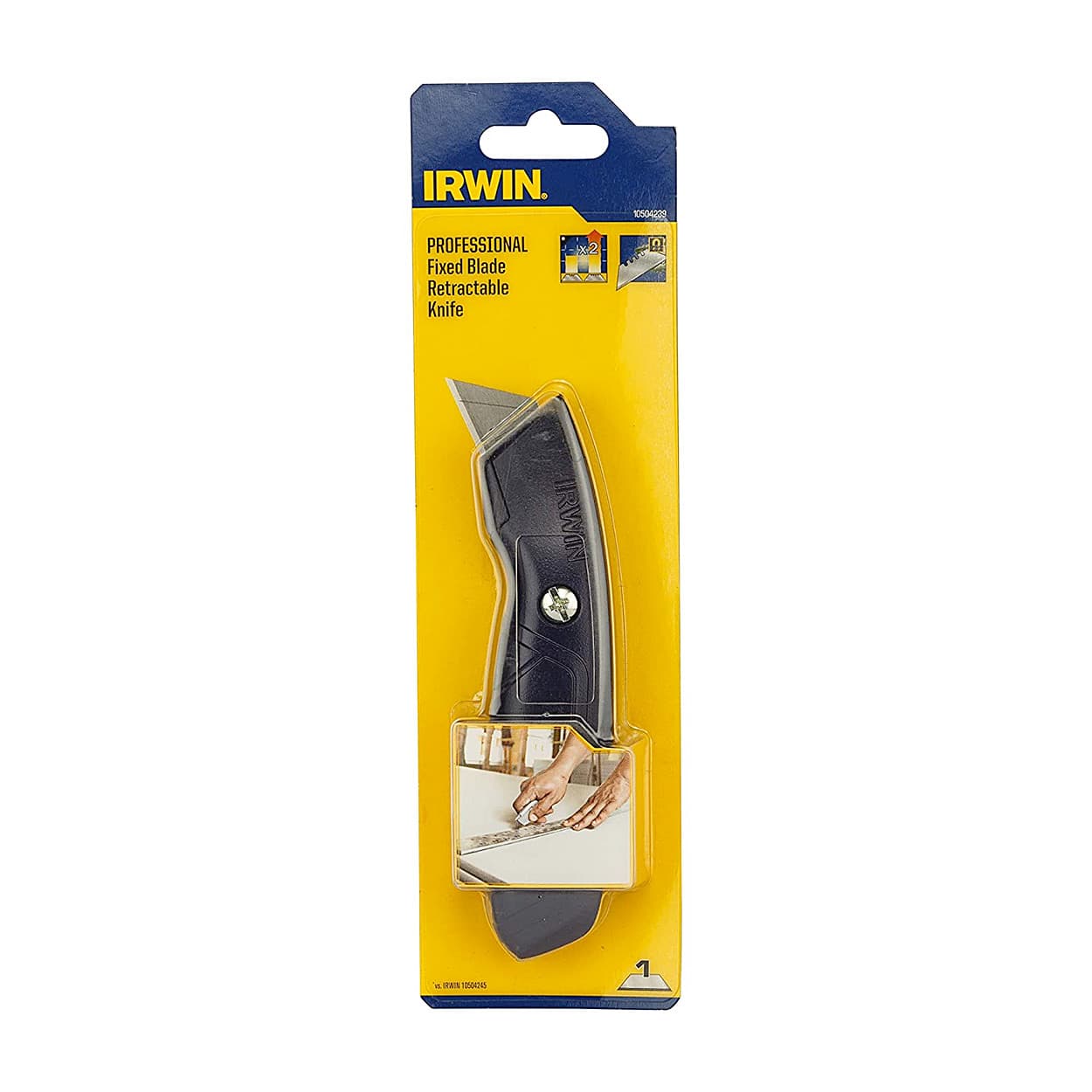 Irwin Standard Die Cast Aluminium Fixed Utility Knife, 10504239