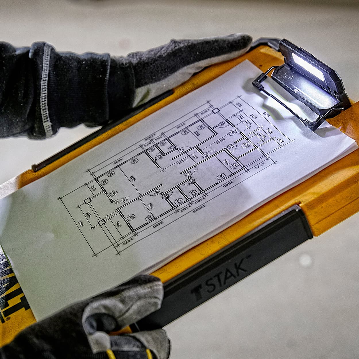 Dewalt Tstak Job Site LED Clipboard, DWST82732-1