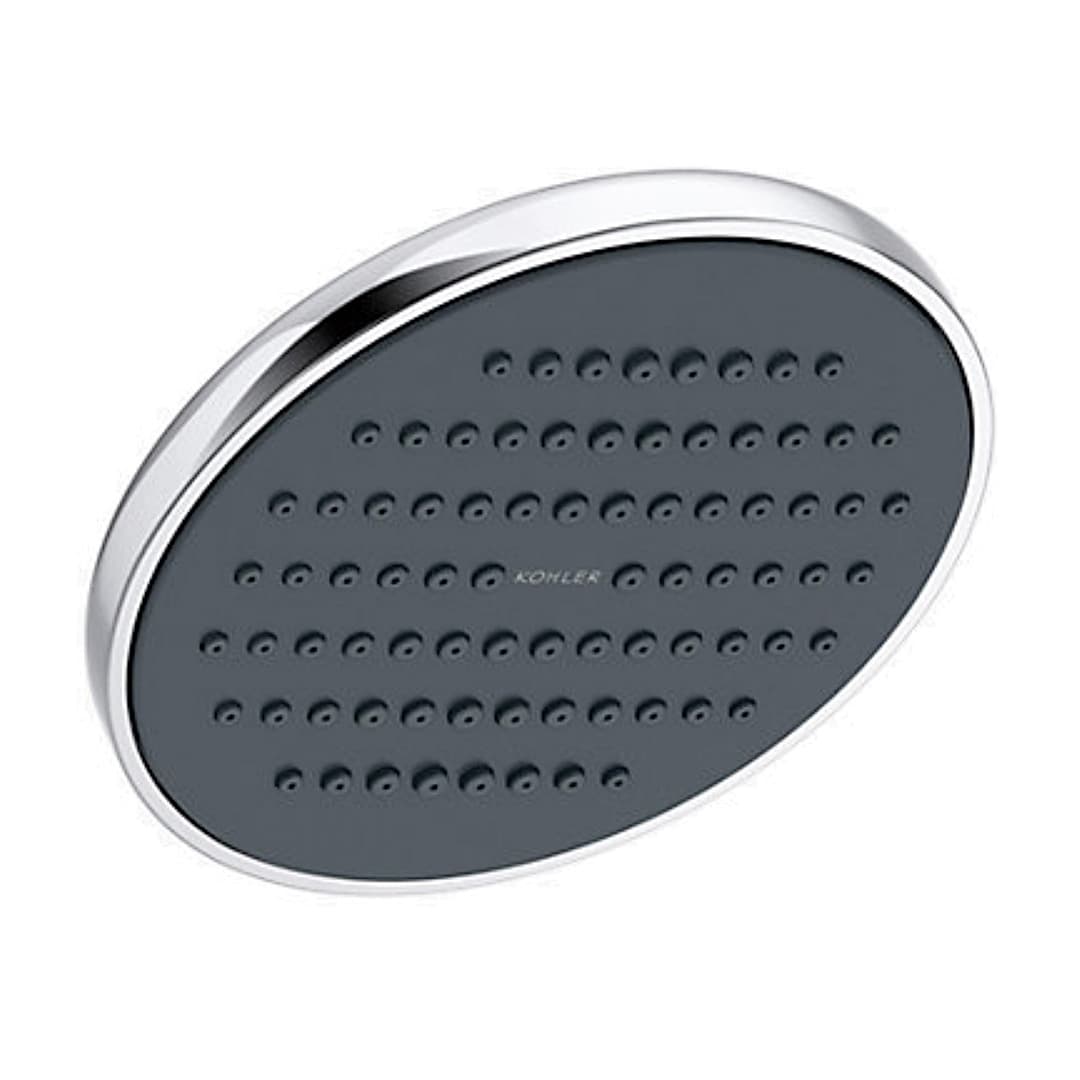 Kohler APT Round Single Function Organic Showerhead With Shower Arm in Polished Chrome Finish, K-34042IN-CP