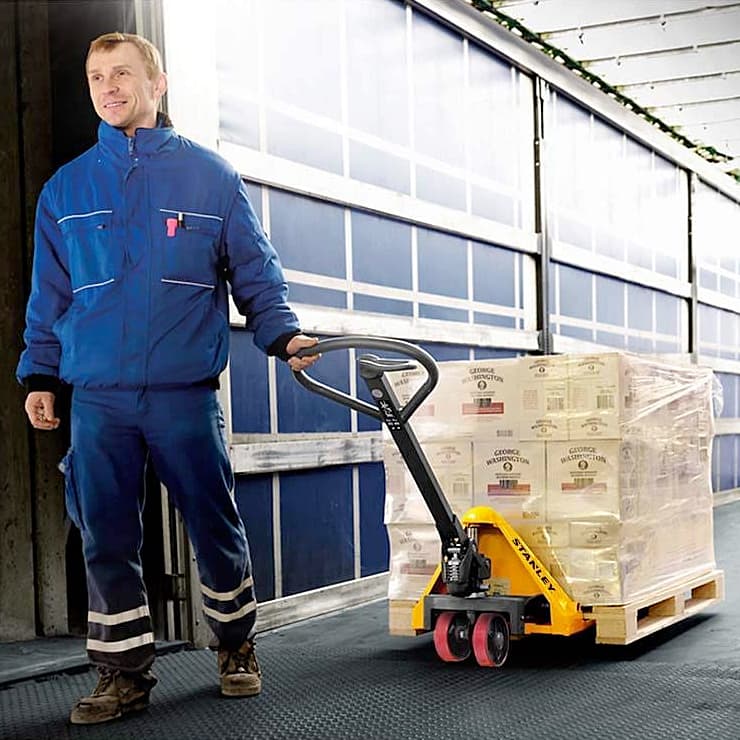 Stanley 2500 Kg Commercial Pallet Hand Truck with Wide Forks, SXWT-CPT-25W