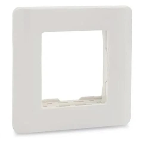 Schneider Electric Zencelo 2 M Grid & 2 Module Cover Frame - White (Pack of 10 Pcs), IN8402C