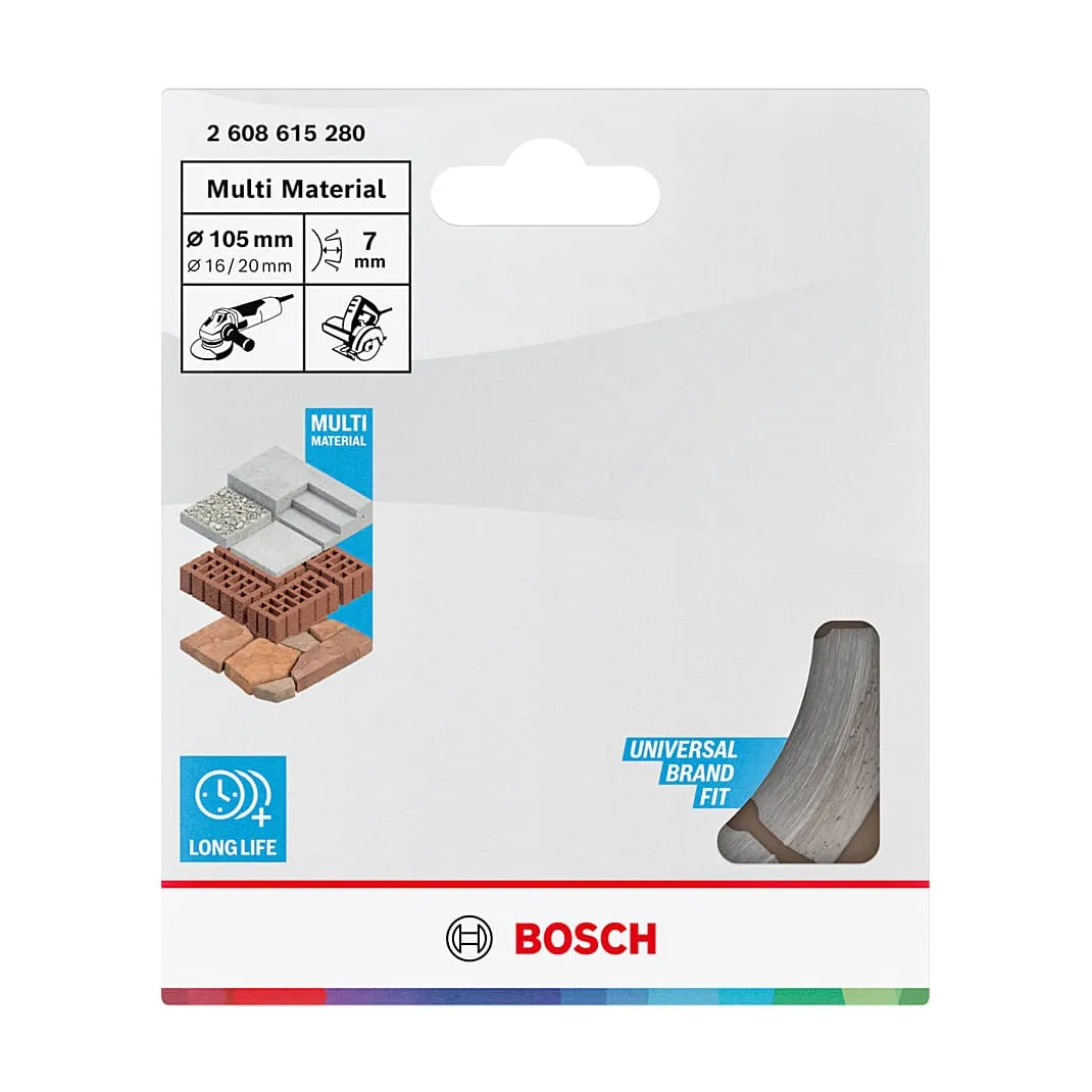 Bosch 105 mm Multi Material Diamond Cutting Disc, 2 608 615 280