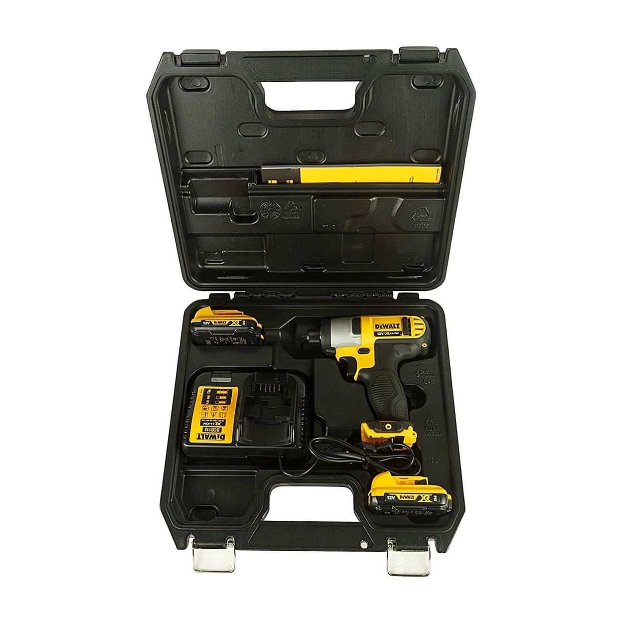 Dewalt 10.8V / 6.35 mm XR Li ion Cordless Impact Driver with 2x2.0 Battery Included, DCF815D2-QW