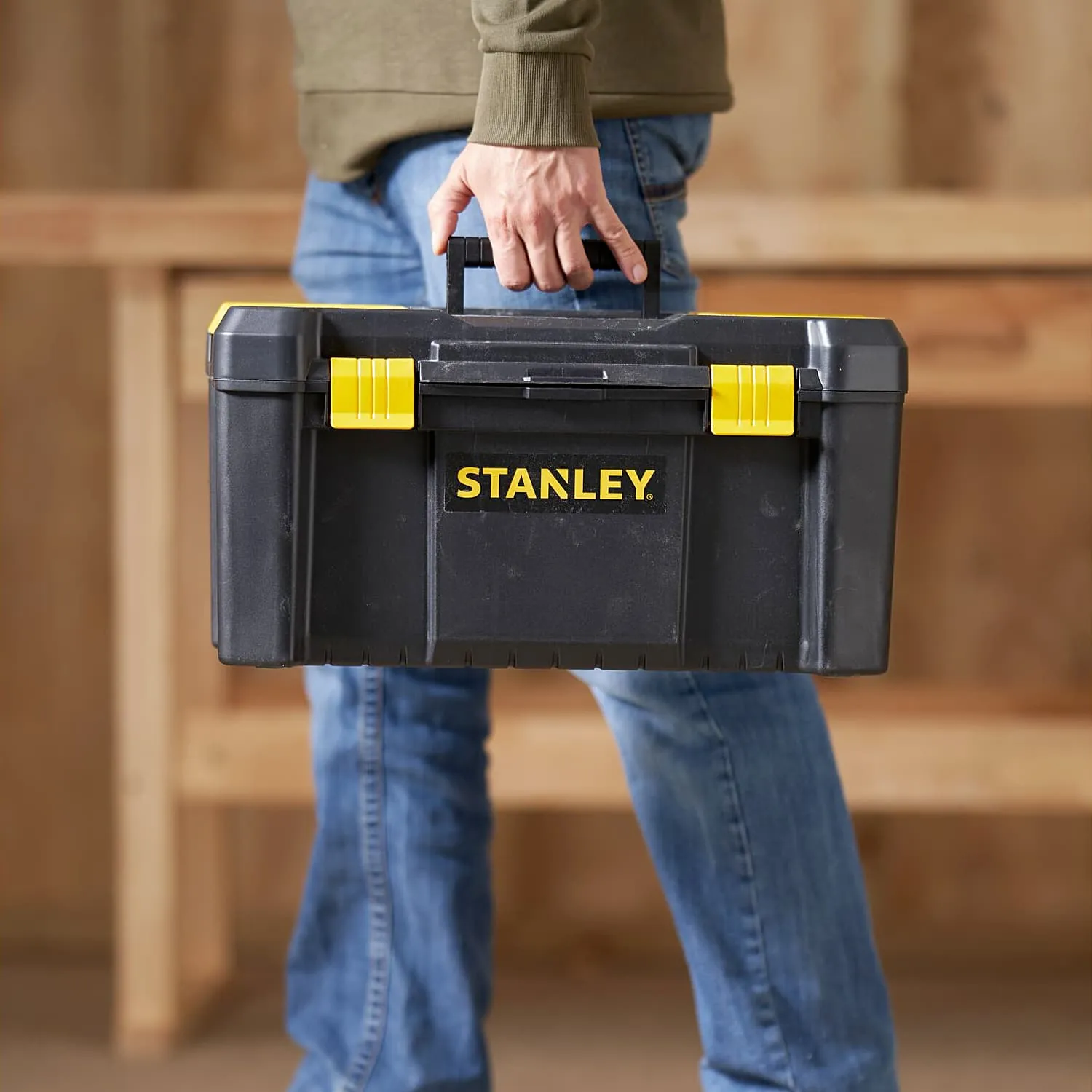 Stanley 19 Inch Essential Tool Box with Plastic Latch, STST1-75520