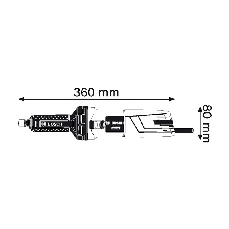 Bosch 500W 41 mm Professional Straight Grinder, GGS 5000L