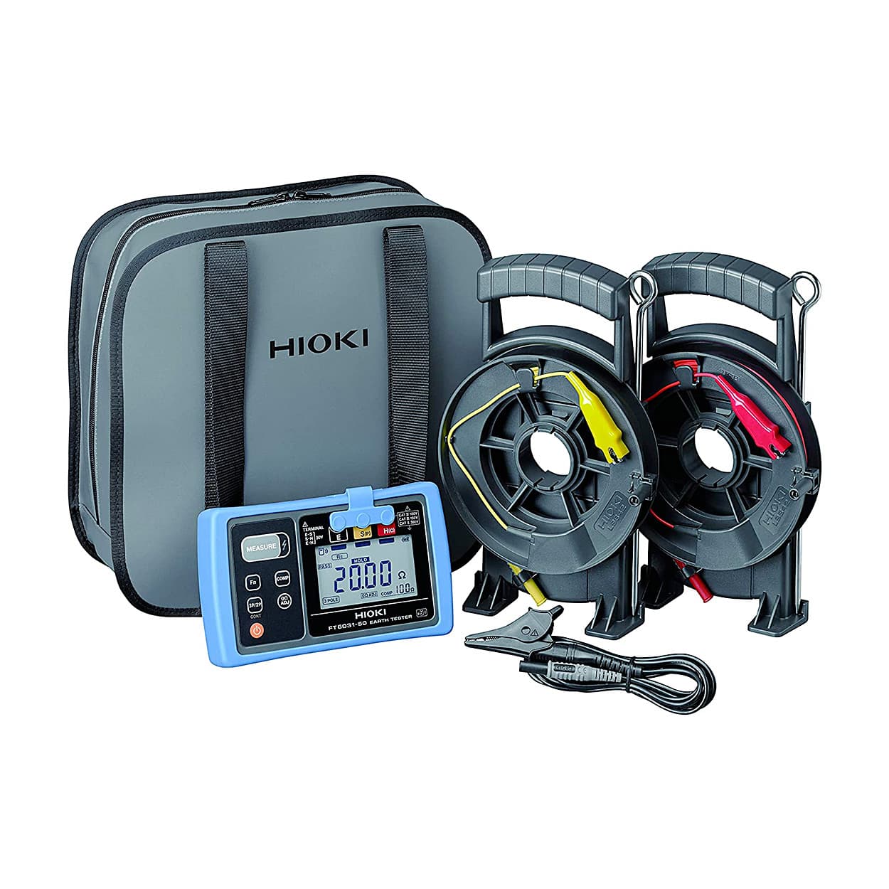 Hioki 0 - 30.0 V rms Digital Earth Tester With IP67 Dustproof & Waterproof Protection, FT6031-50