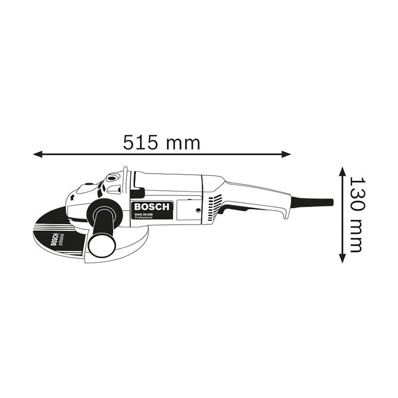 Bosch 230mm / 9 inch 2000W Professional Angle Grinder, GWS 20-230