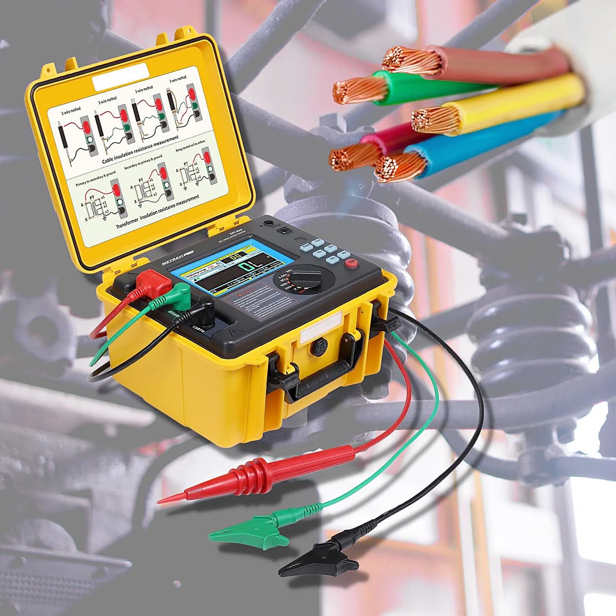 Metravi 10KV High Voltage Insulation Resistance Tester, PRO DIT-927