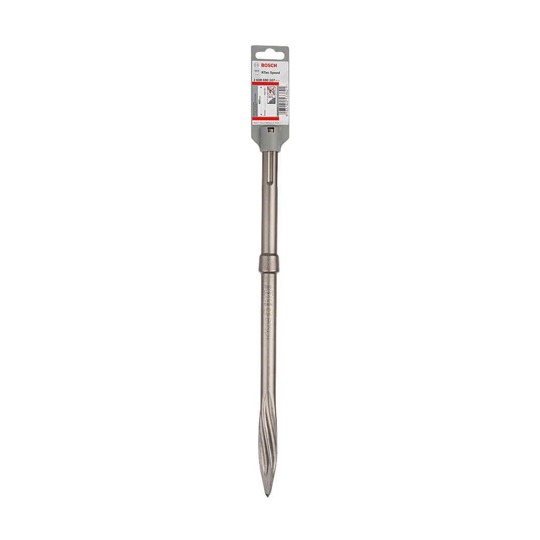 Bosch 400 mm Pointed Chisel with SDS Max Shank, 2 608 690 550