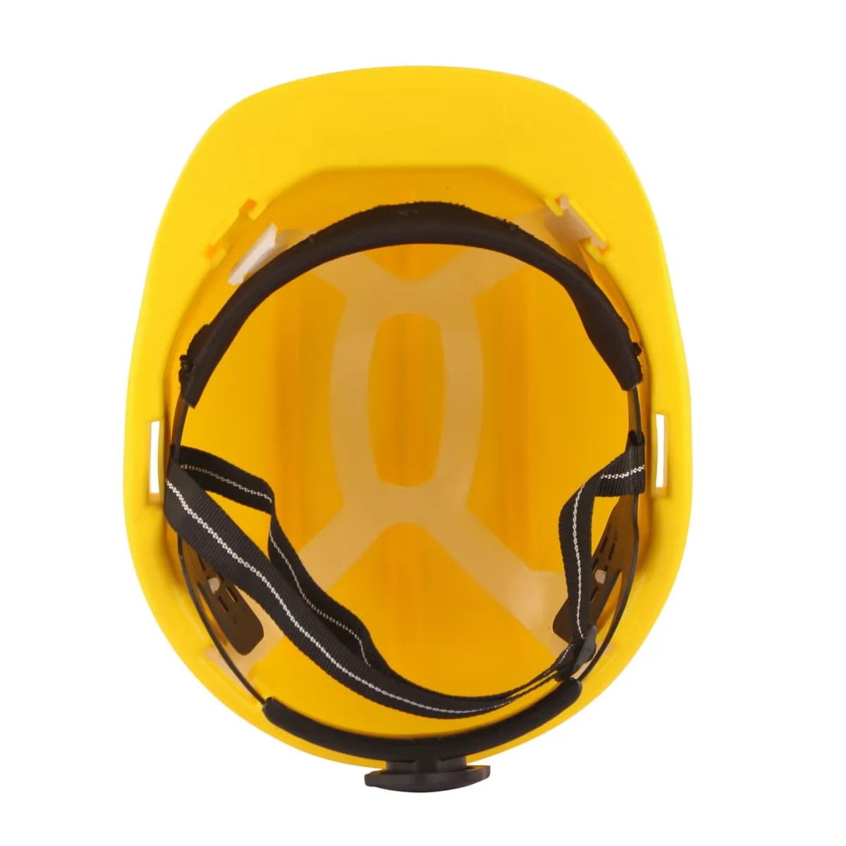 Karam ISI Marked Shelmet Ratchet Type Safety Helmet With Plastic Cradle (Yellow), PN521