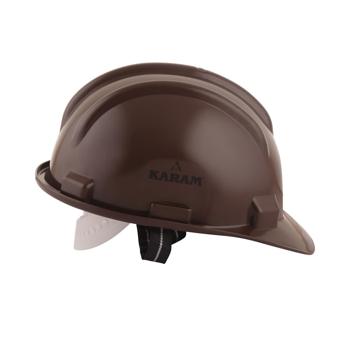 Karam ISI Marked Shelmet Safety Helmet With Plastic Cradle (Brown), PN501