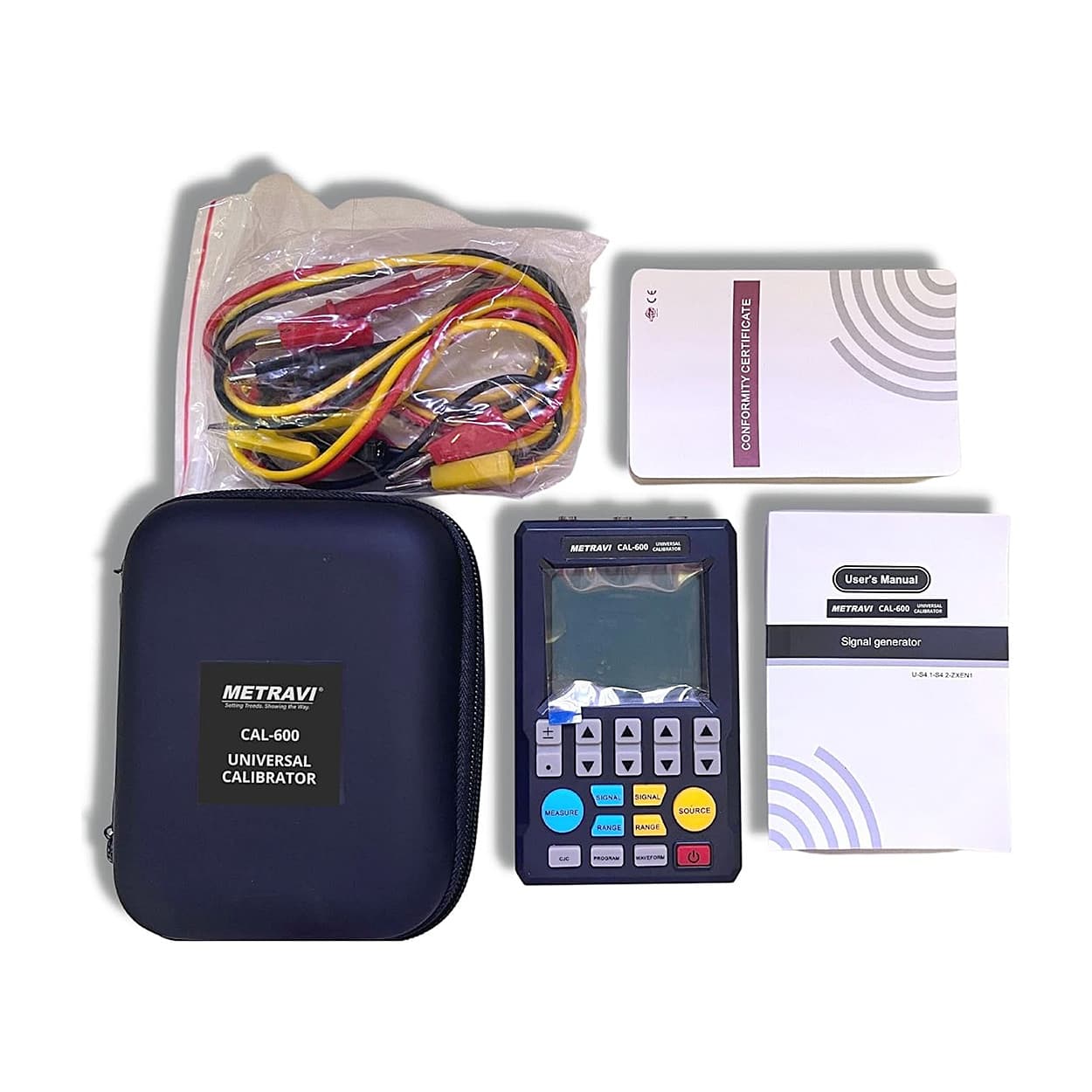Metravi 4 Digit Hand Held Universal Calibrator With Large LCD Display, CAL-600