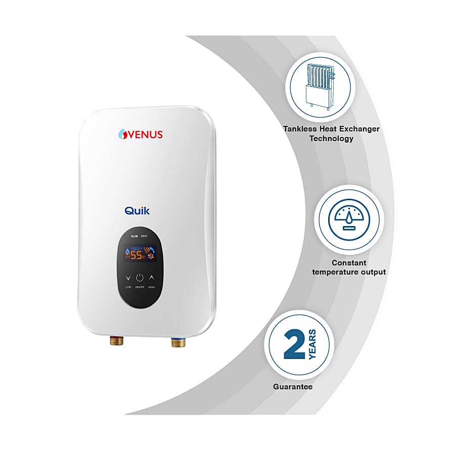 Venus Quik 7.5 kW Tankless Instant Water Heater, QU75