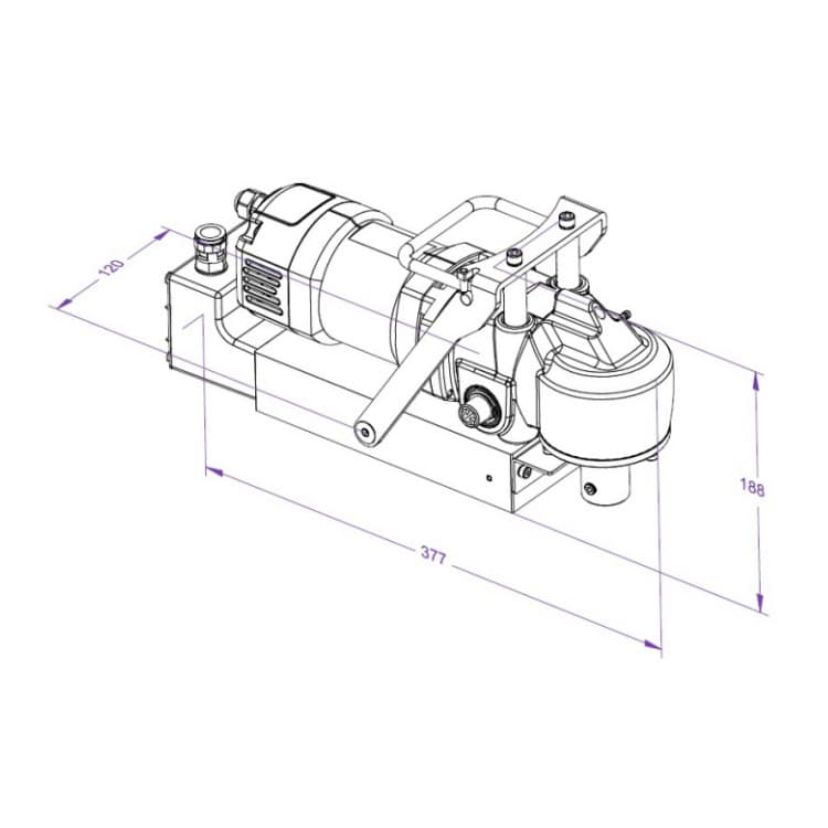 Eibenstock 40 mm Magnetic Core Drilling Machine, WBM 40