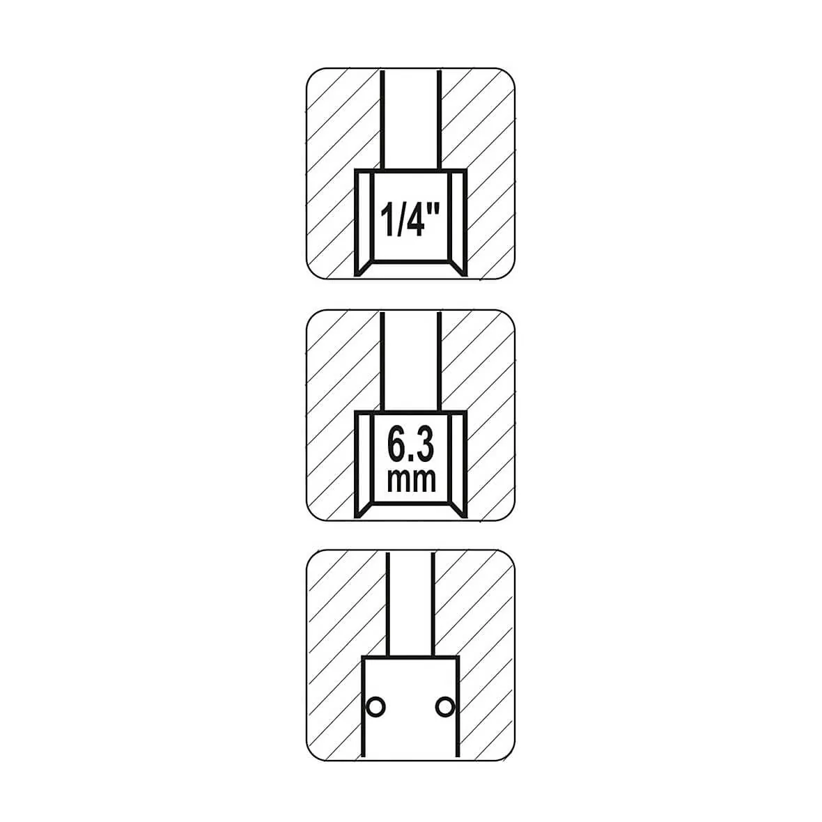 Yato 1/4 Inch Quick Coupler 1/4" F x 1/4" M, YT-2393