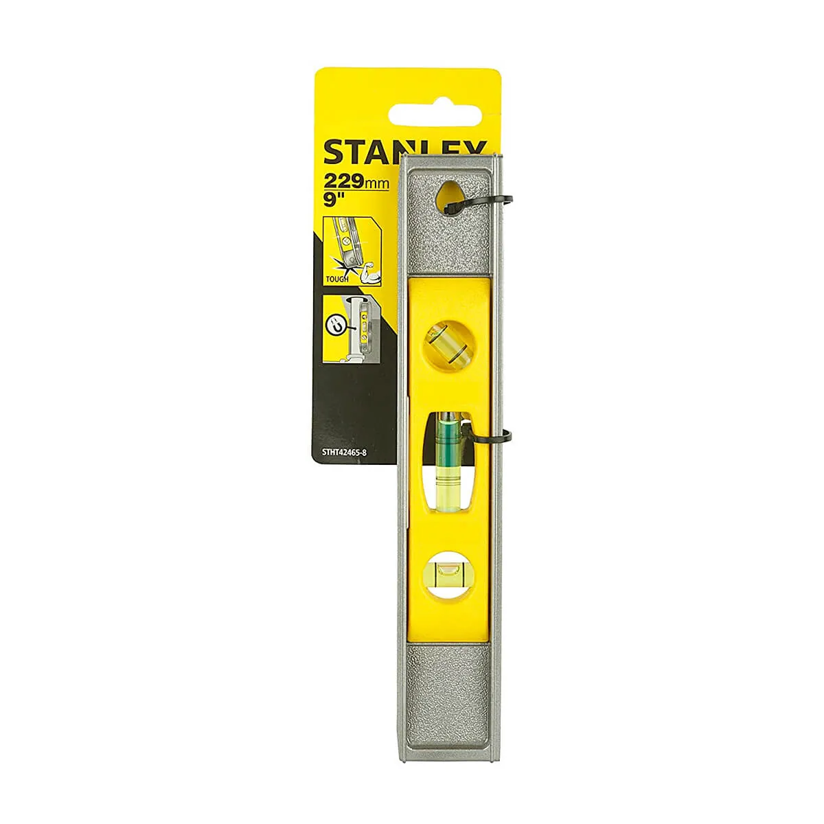 Stanley 9 inch Magnetic Contractor Grade Aluminum Torpedo Level, STHT42465-812