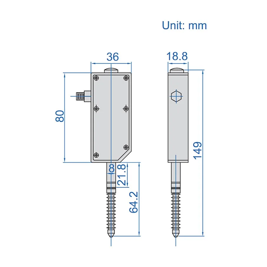 Insize 12 mm / 0.47 inch Capacitance Linear Gage, 7107-11