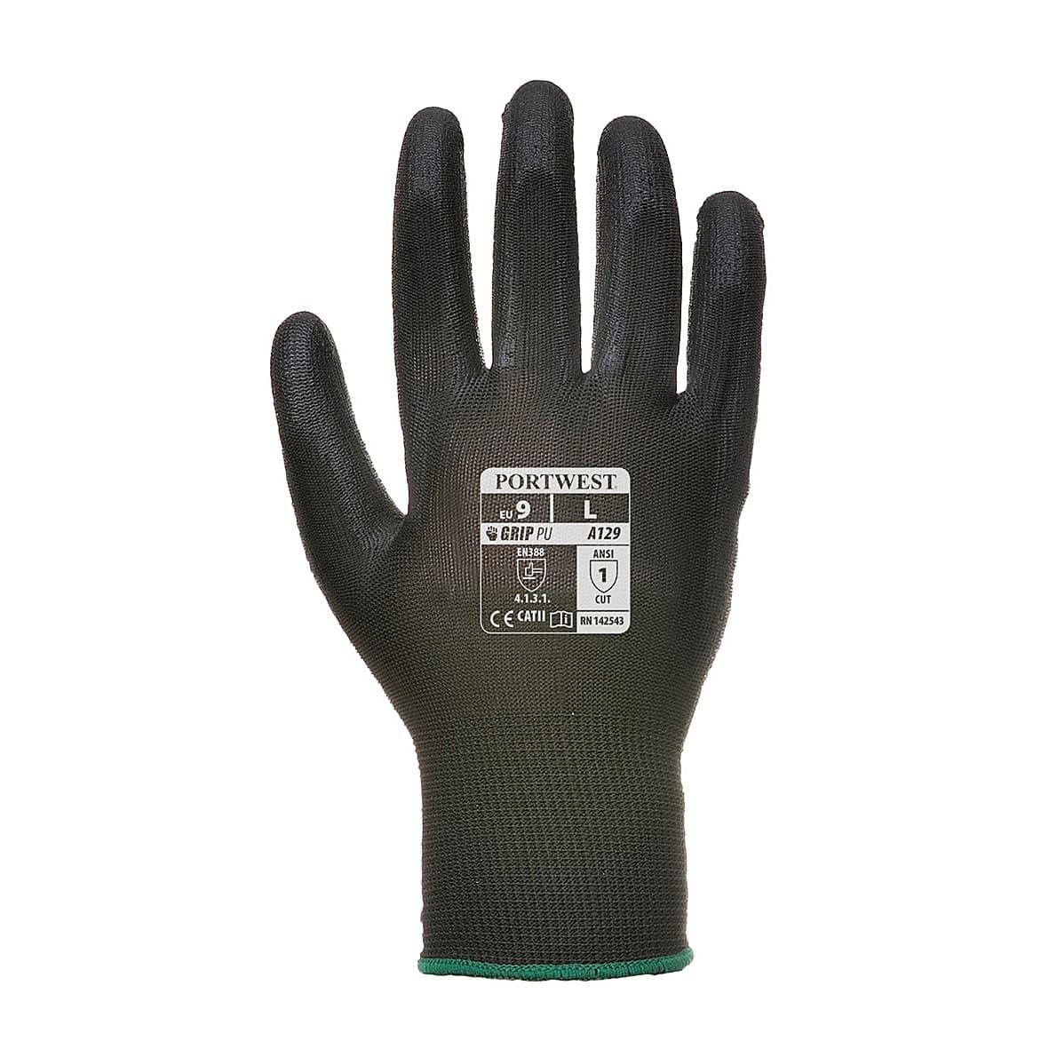 Portwest PU Palm Glove (12 Pack) (Extra Small), A129BKRXS