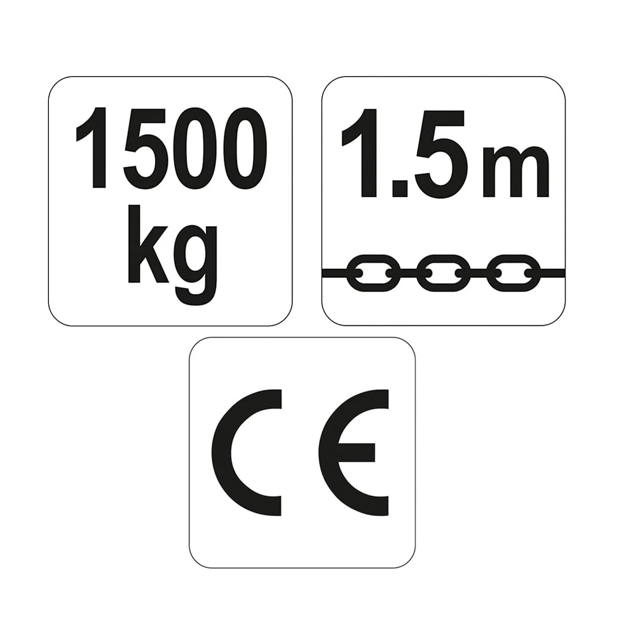 Yato 1.5 Ton / 1.5 Mtr Chain Hoist, YT-58964